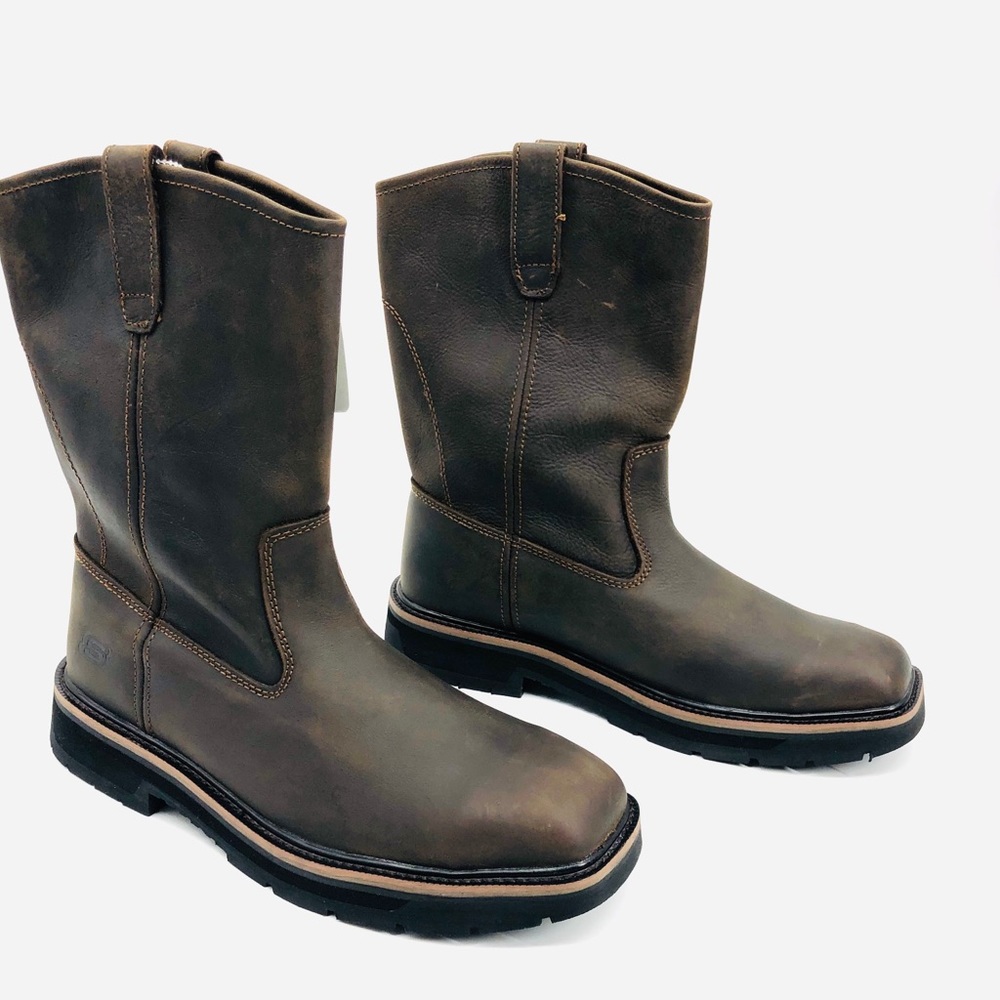 ✨NWT Skechers Steel Toe Boots EH Leather Heavy Duty Field Work Men’s 11US Safety
